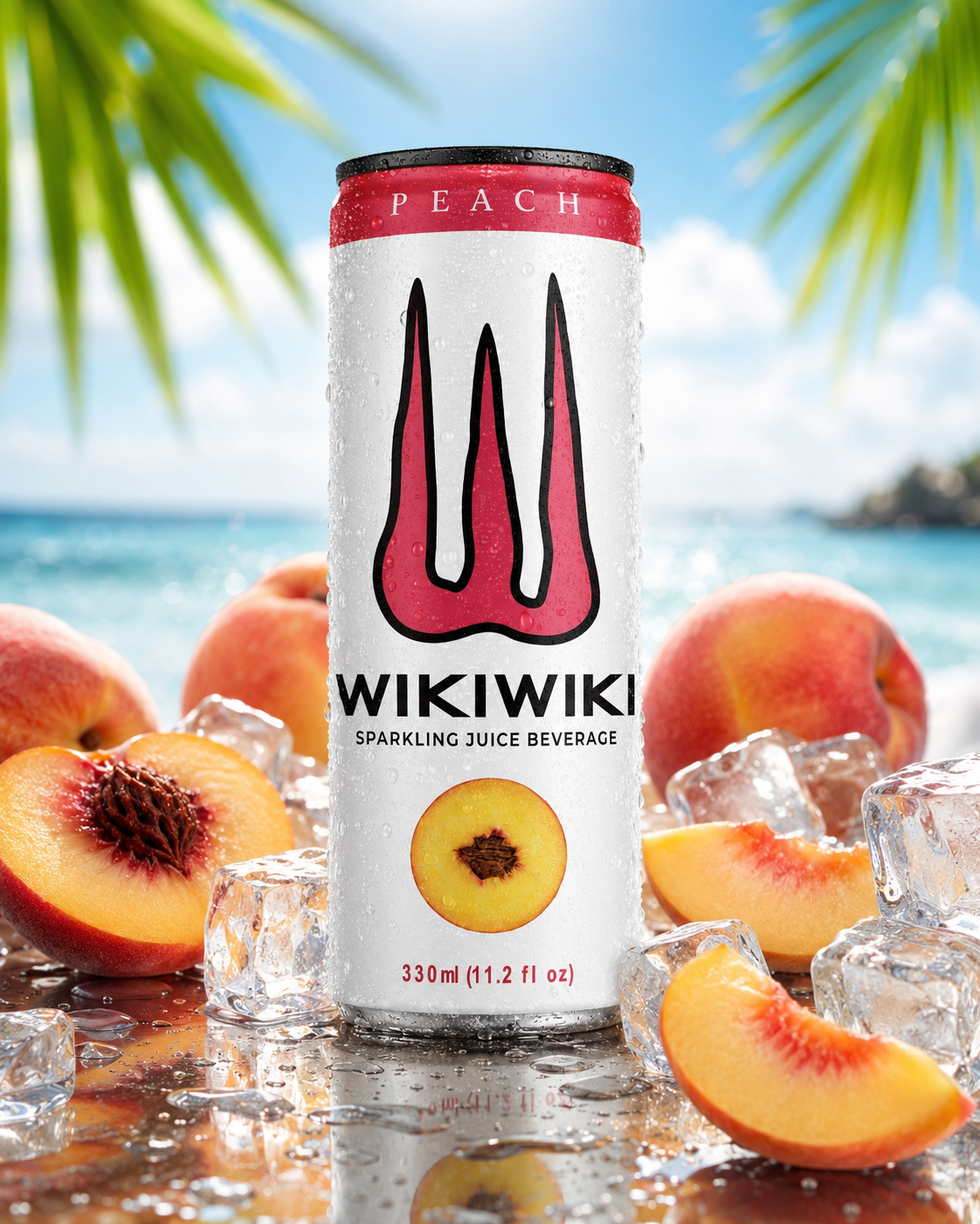 A chilled Wikiwiki Peach can.