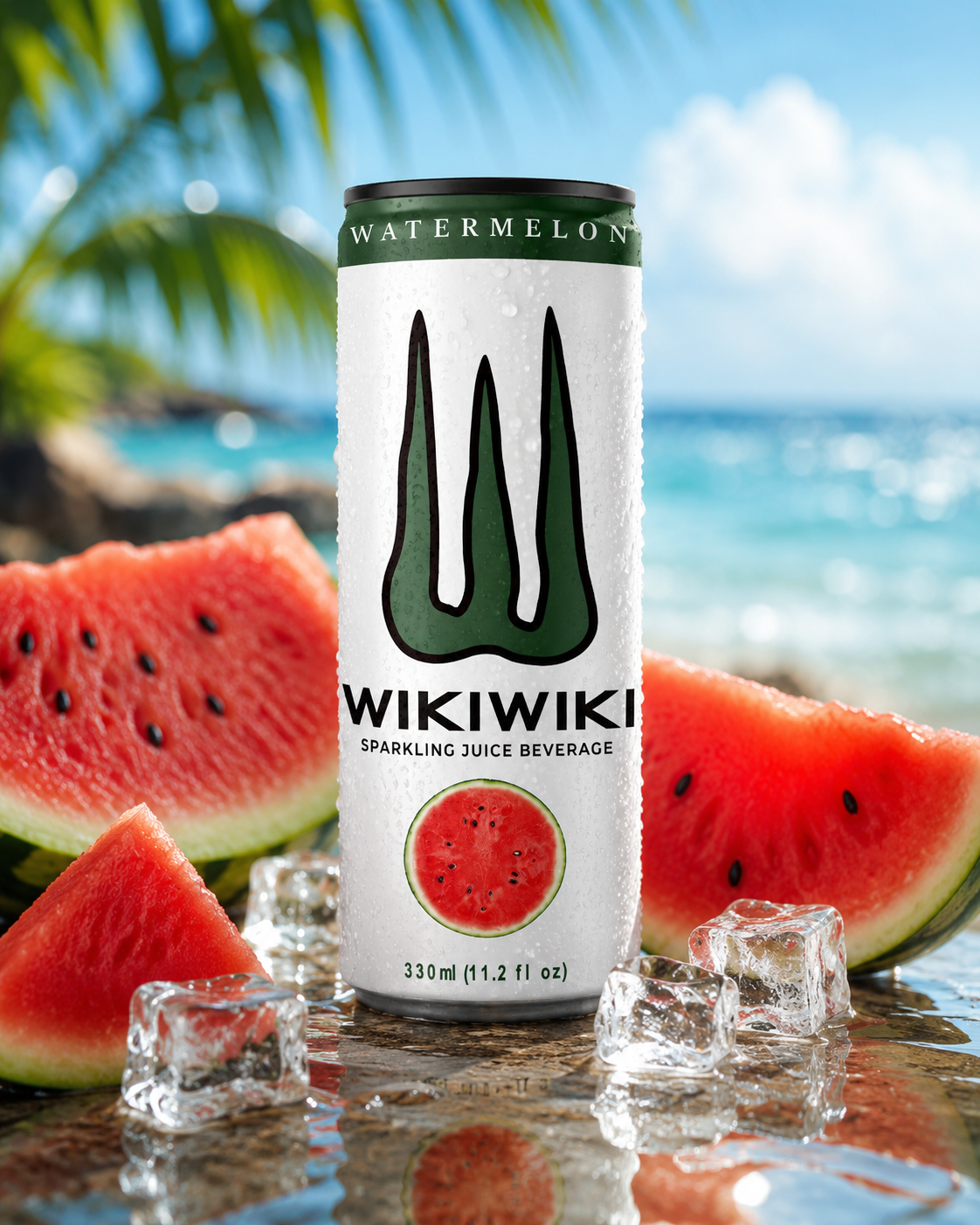 A chilled Wikiwiki Watermelon can.